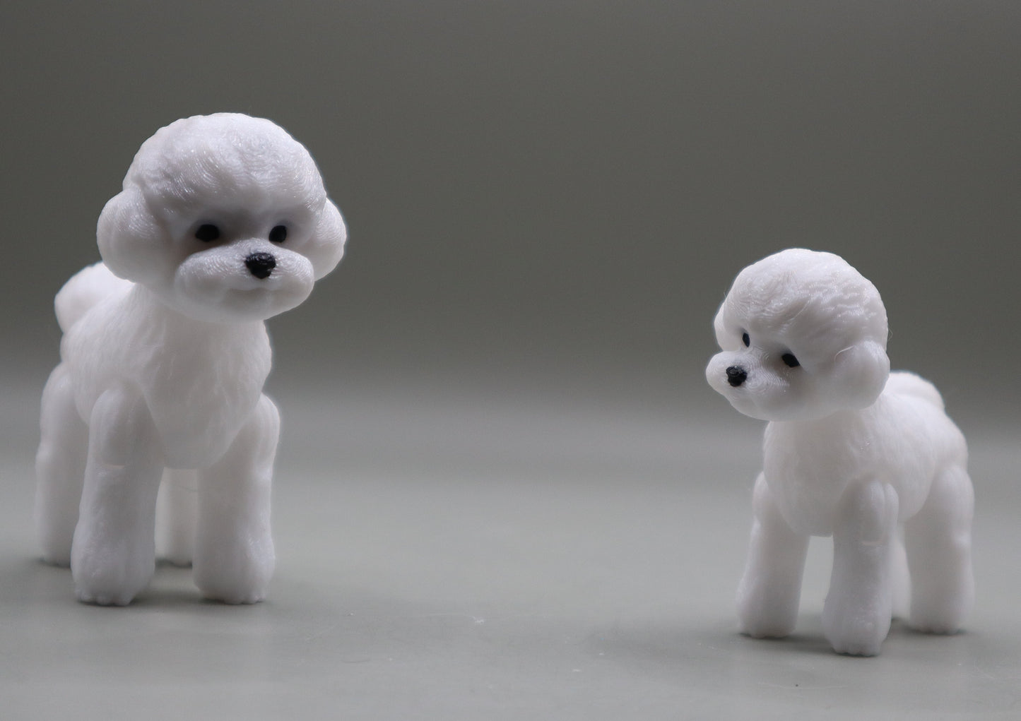 Bichon / Poodle Articulated Figurine