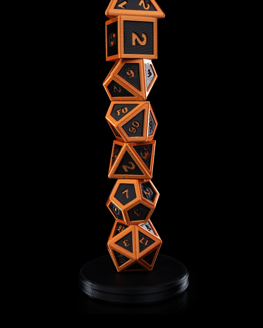 π² Geometric Wonders: 3D Printed Polyhedral Sets with Display Case π²