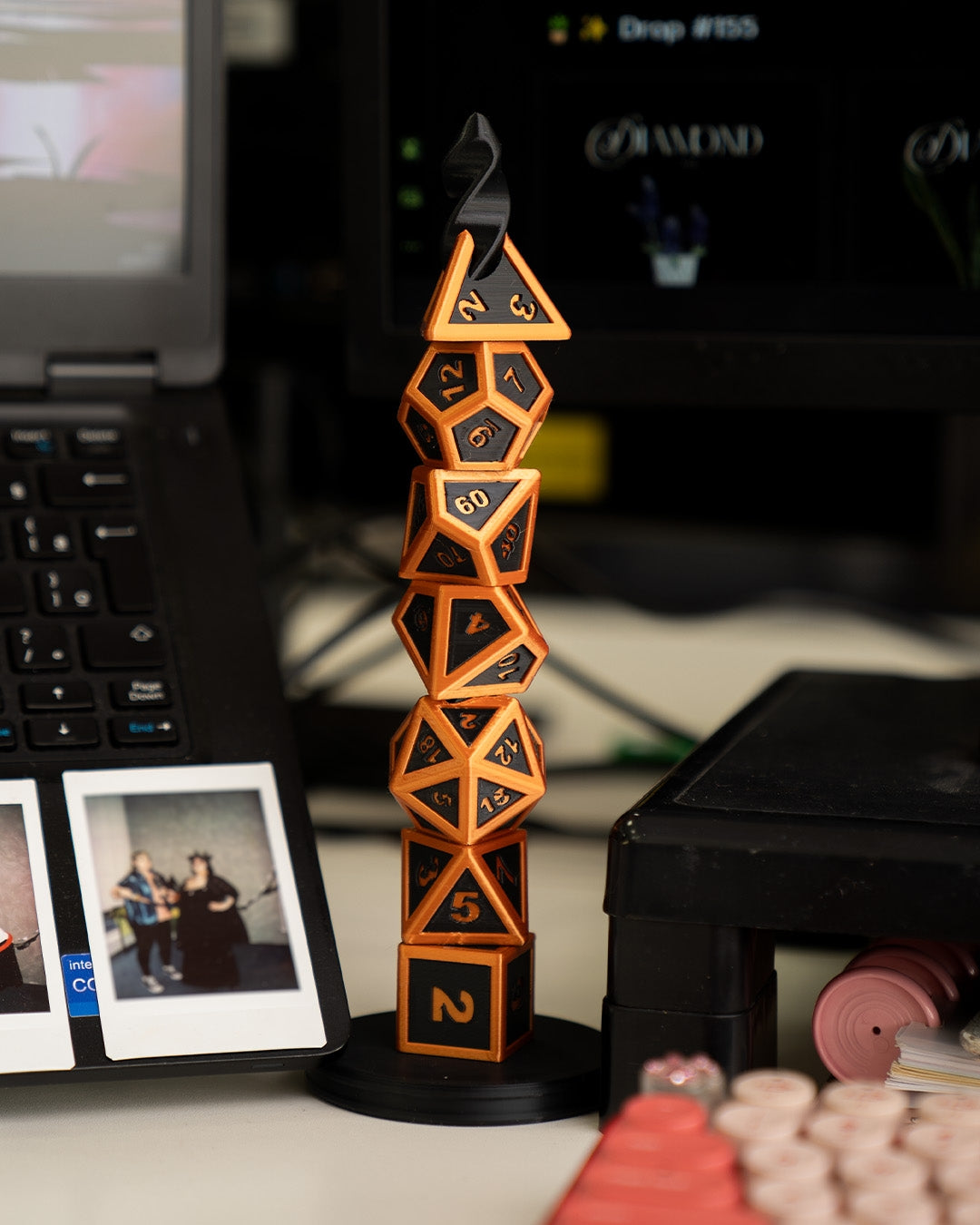 π² Geometric Wonders: 3D Printed Polyhedral Sets with Display Case π²