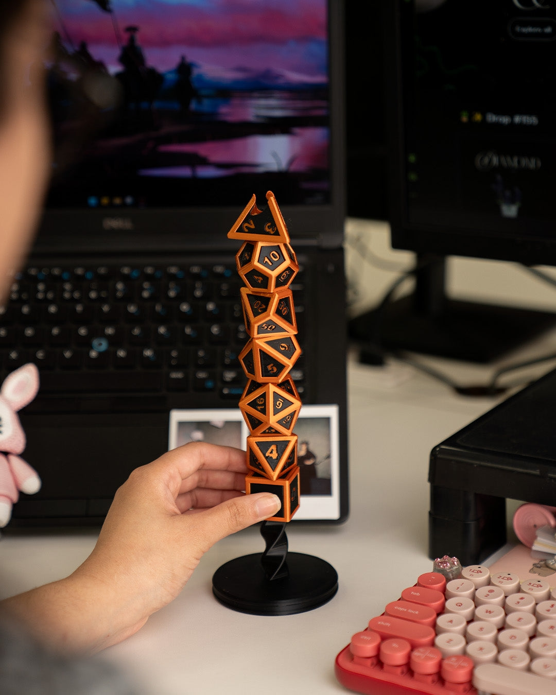 π² Geometric Wonders: 3D Printed Polyhedral Sets with Display Case π²