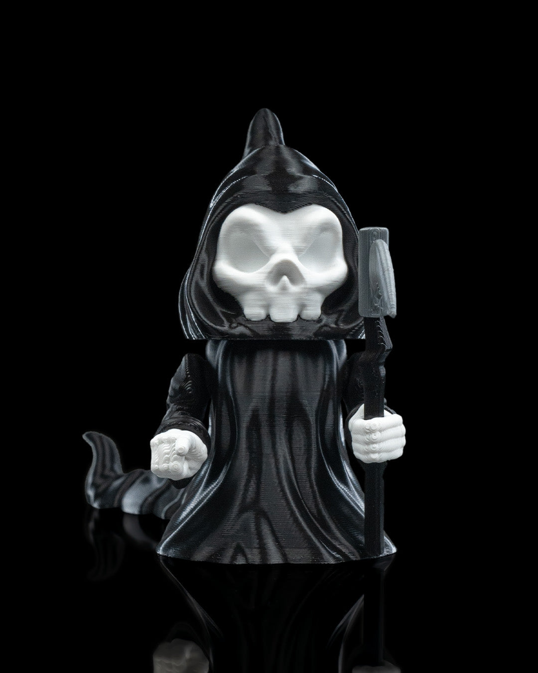 π Embrace the Adorable Side of Death! π 3D Printed "Death Wiggles" - Articulated Grim Reaper Figurine