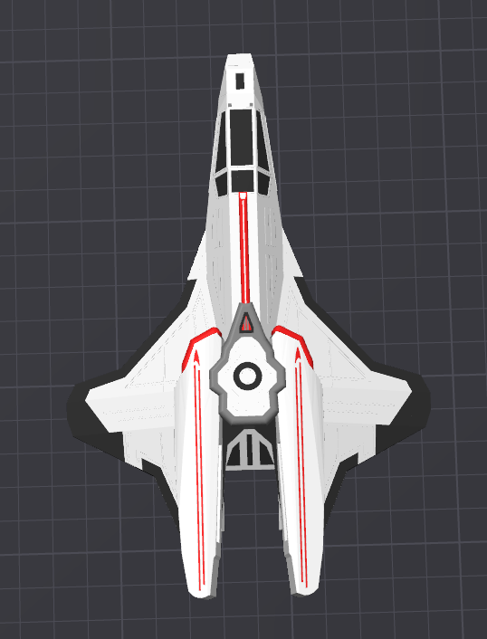 Custom Starfleet Fighter (Gryphon Class) | 3D Printed Tactical Model