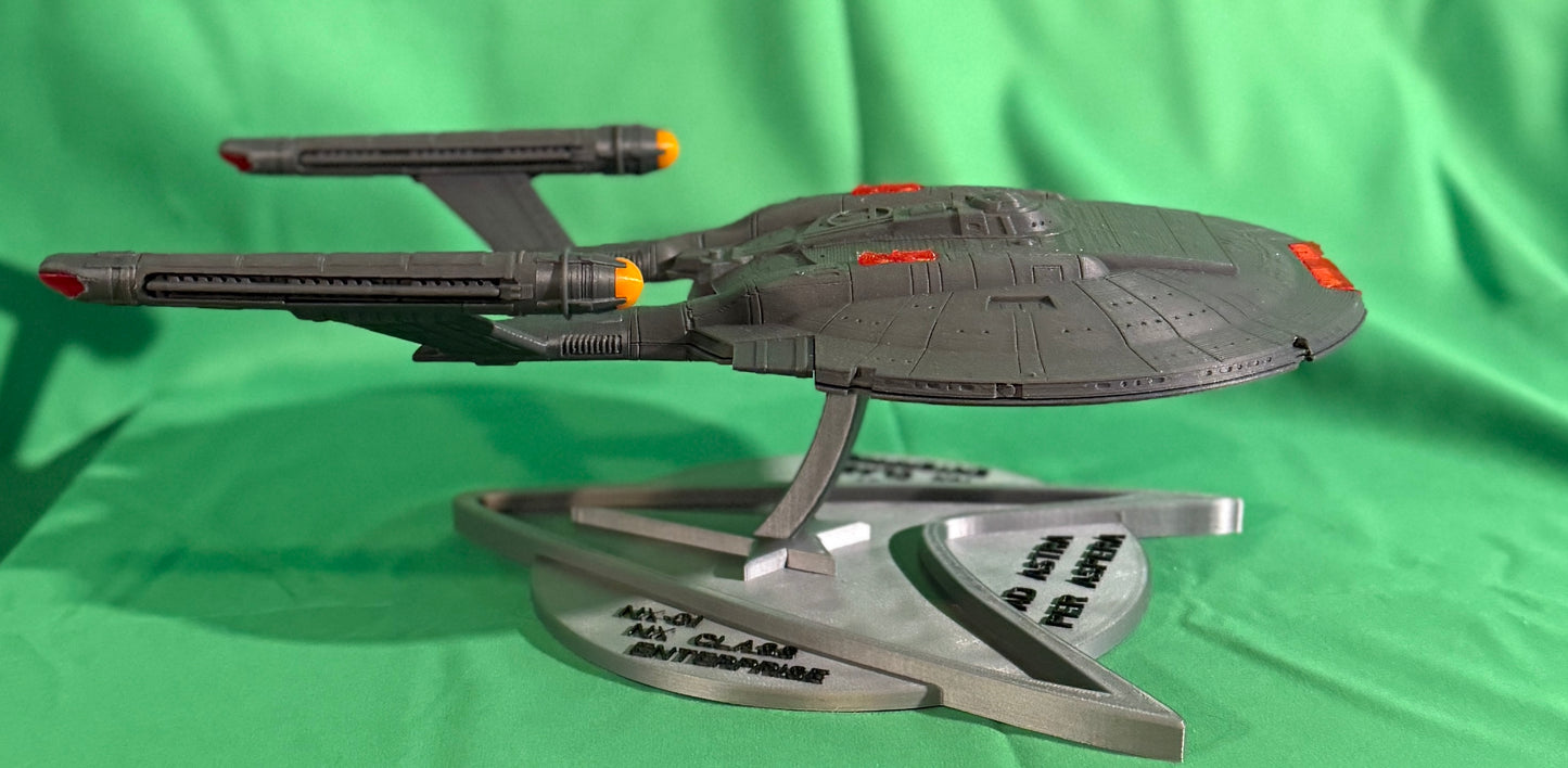 Explore the Final Frontier! π 3D Printed NX-01 Enterprise from Star Trek: Enterprise