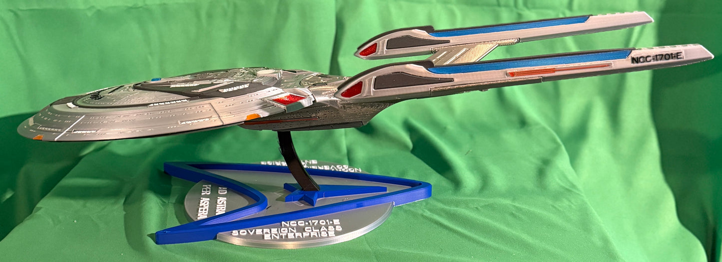 Engage! π 3D Printed USS Enterprise-E (NCC-1701-E) in Full Color