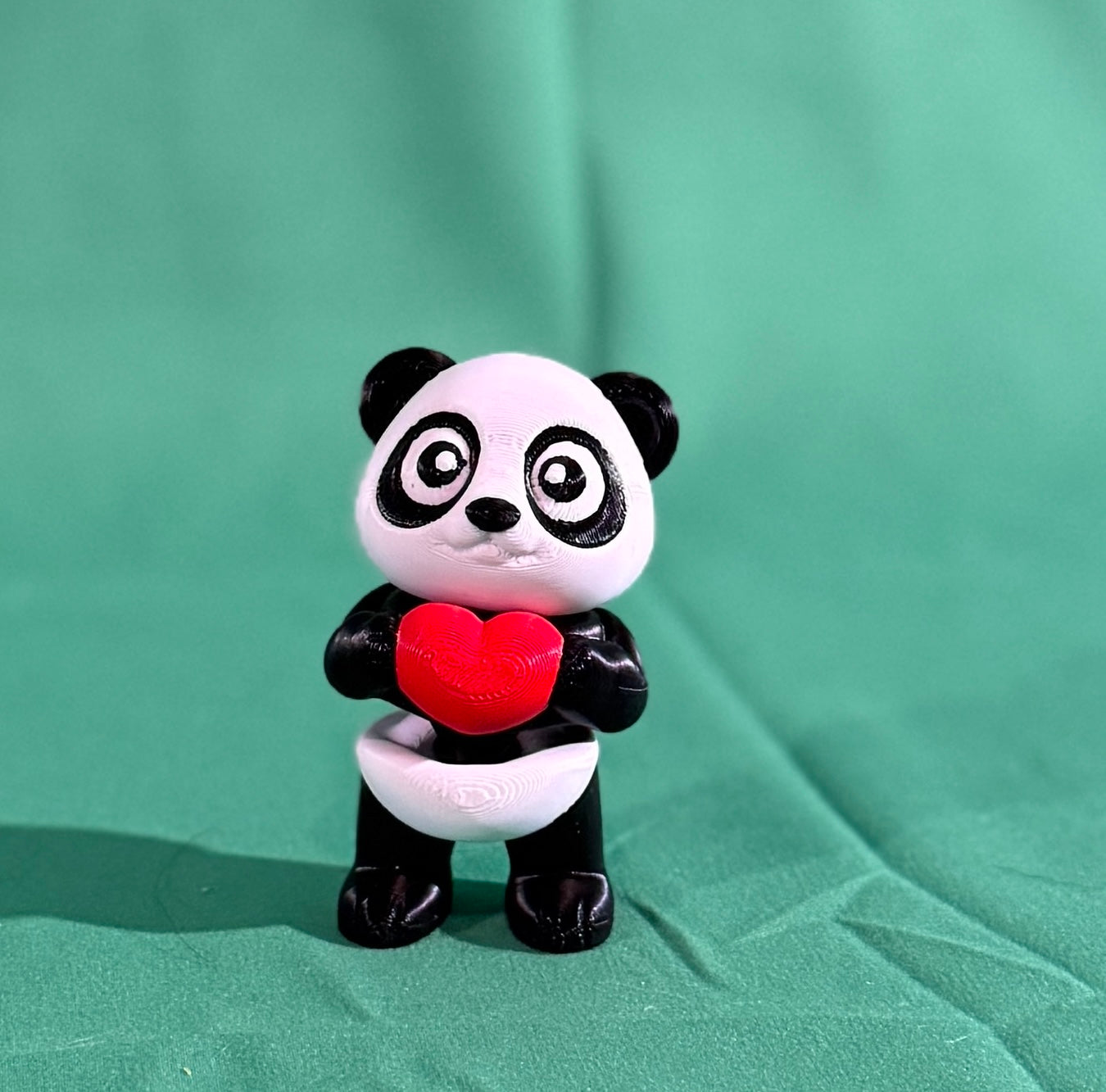 Panda-monium of Love! 3D Printed Flexi Panda Holding a Heart