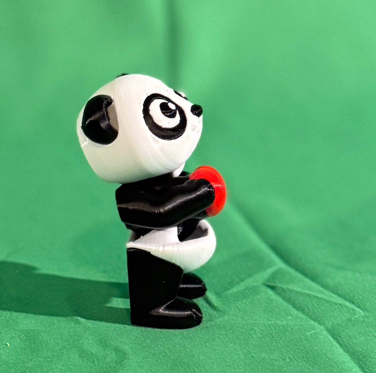 Panda-monium of Love! 3D Printed Flexi Panda Holding a Heart