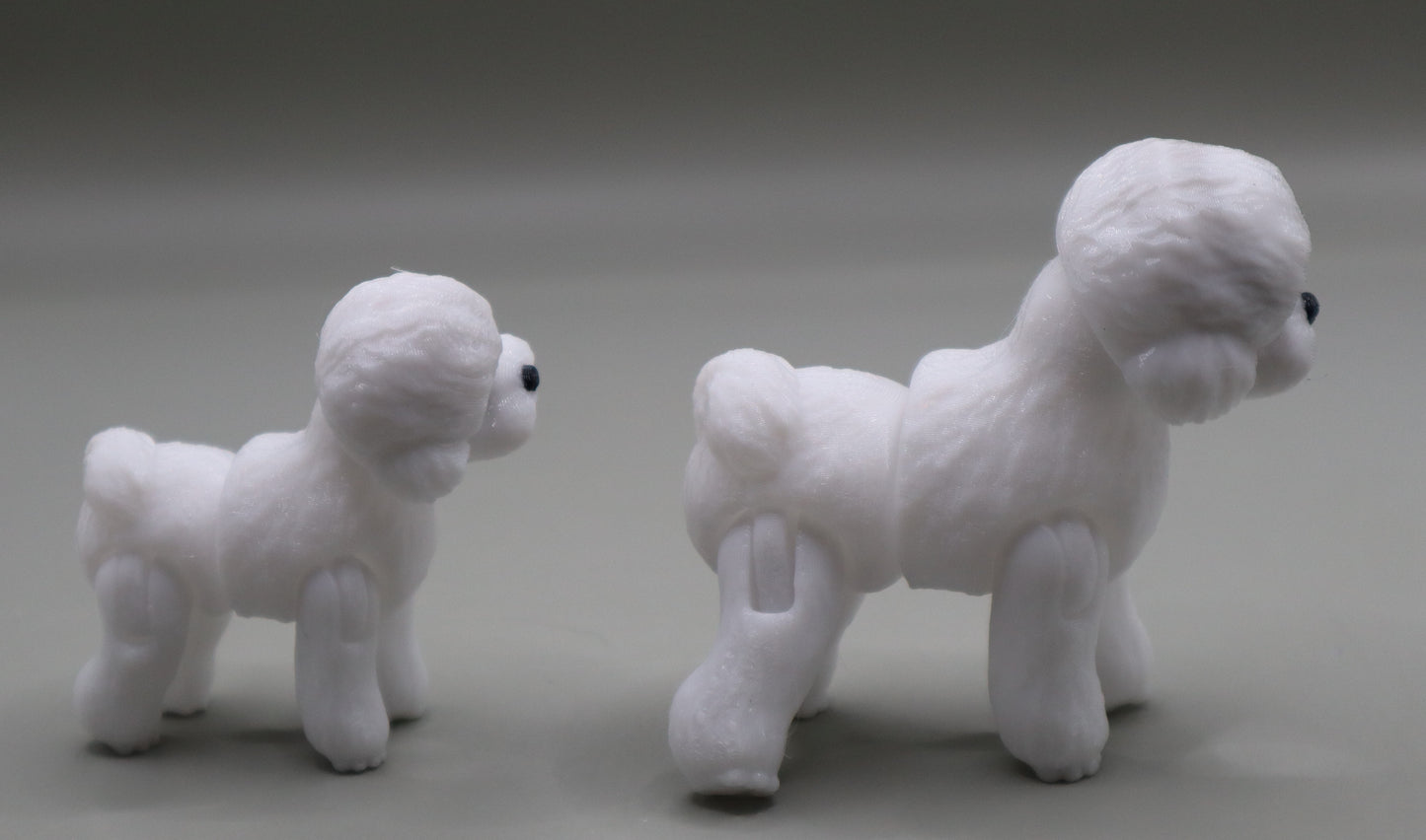 Bichon / Poodle Articulated Figurine
