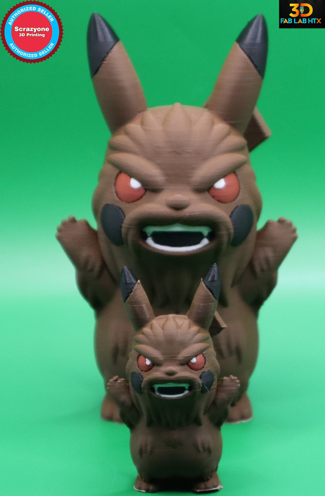 3D Printed Electric Mouse Wookiee Mashup Figure
