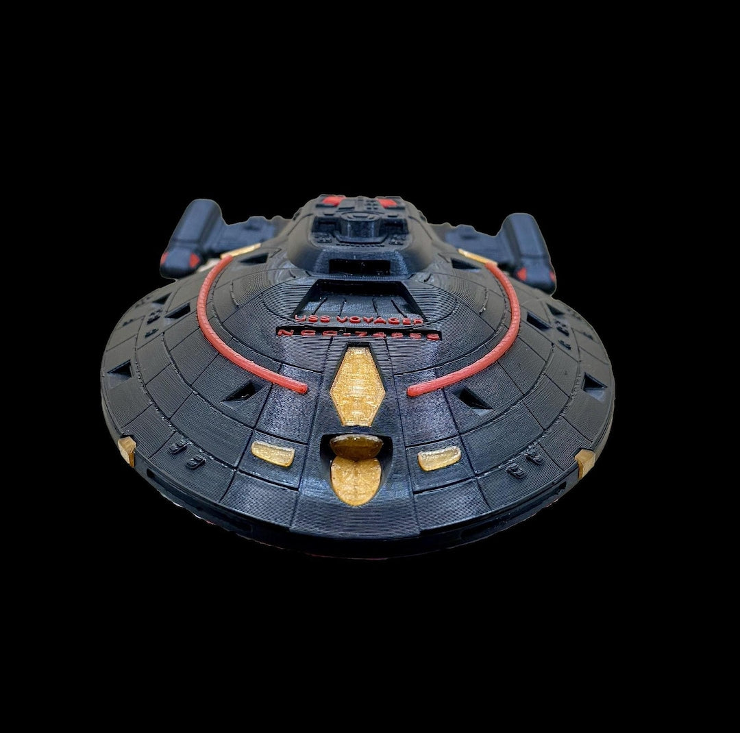 14 Inch Stealth Black Intrepid-Style Starship Model