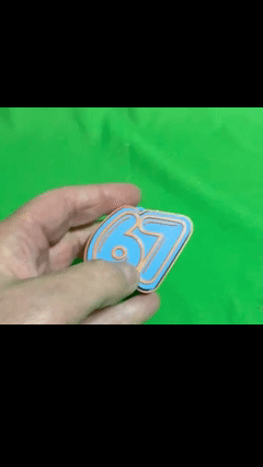 "Lil' 67" Mascot Keychain | 3D Printed Bag Charm