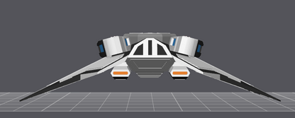 Custom Starfleet Fighter (Gryphon Class) | 3D Printed Tactical Model