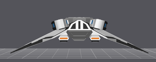 Custom Starfleet Fighter (Gryphon Class) | 3D Printed Tactical Model