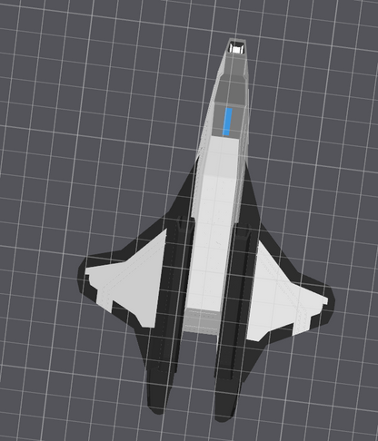 Custom Starfleet Fighter (Gryphon Class) | 3D Printed Tactical Model