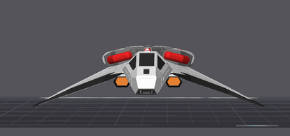 Custom Starfleet Fighter (Gryphon Class) | 3D Printed Tactical Model