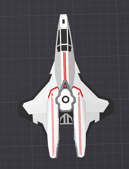 Custom Starfleet Fighter (Gryphon Class) | 3D Printed Tactical Model