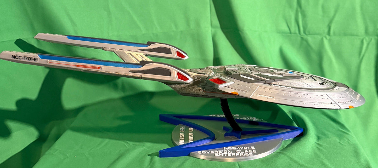 Engage! 🌌 3D Printed USS Enterprise-E (NCC-1701-E) in Full Color