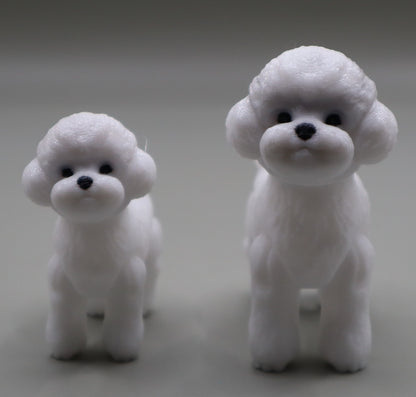 Bichon / Poodle Articulated Figurine