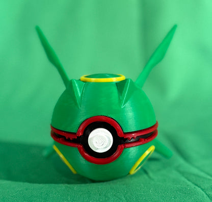 Soar to new heights with the legendary Rayquaza PokéMorph!