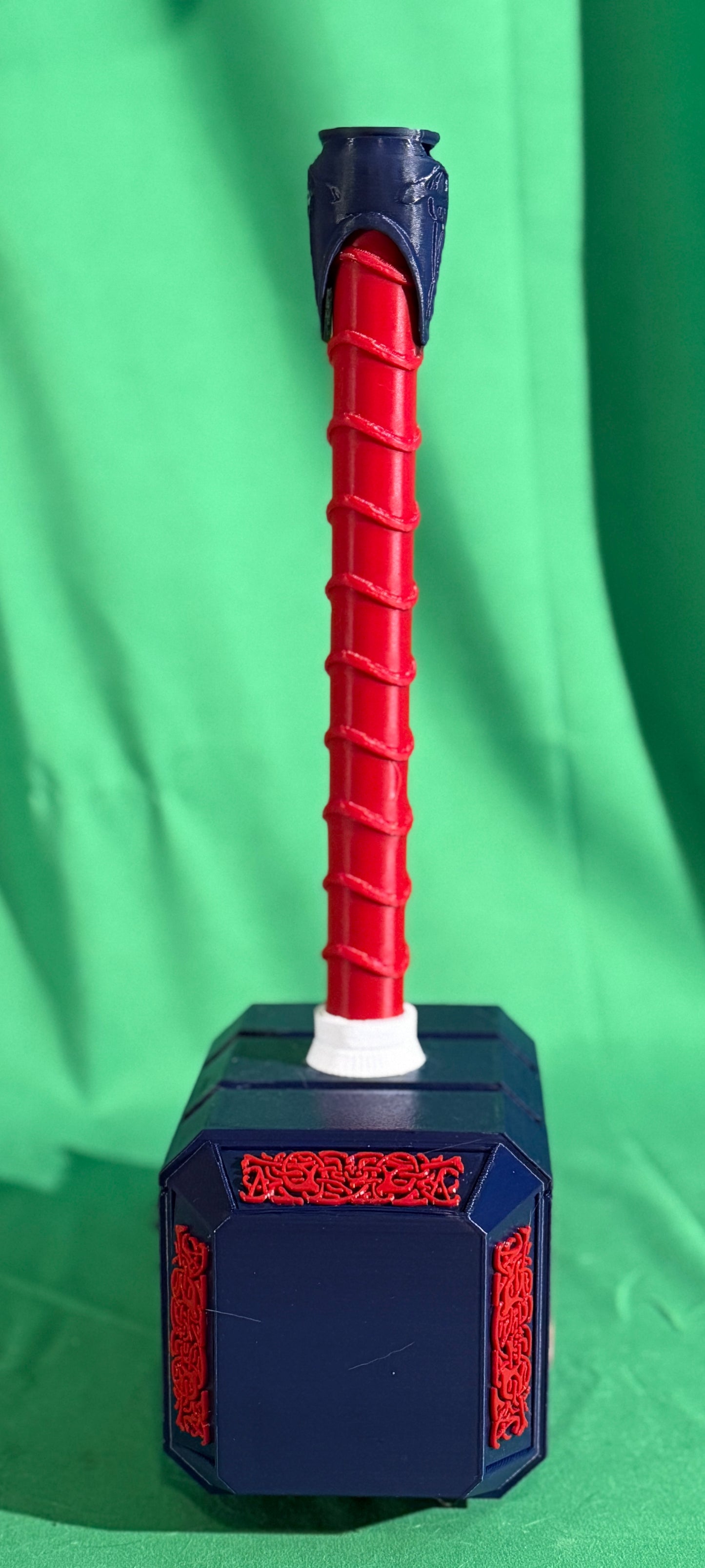 The "Battle Red" Mjolnir: Custom Texans Football Hammer