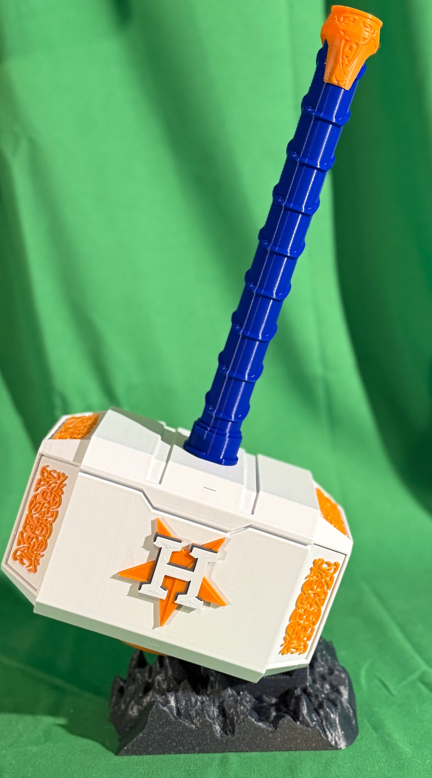 The "Space City" Mjolnir: Custom Astros Baseball Hammer