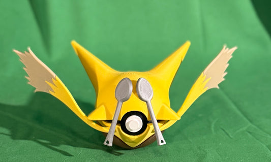 Alakazam PokéMorph with Twin Spoons | Psychic Master Display