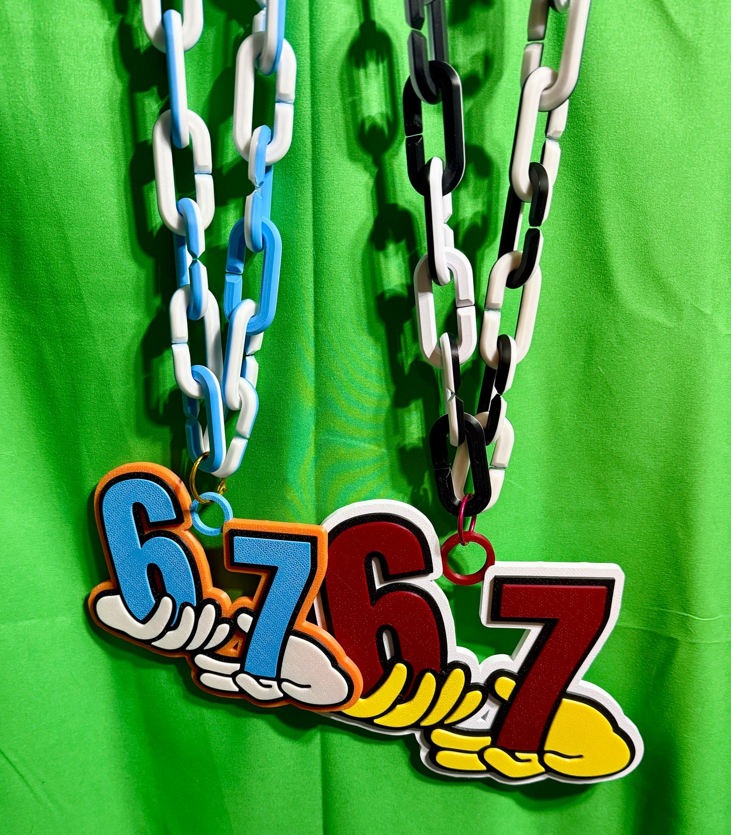 Oversized 67 Statement Chain | 3D Printed Meme Drip