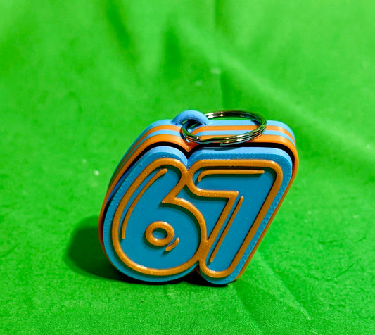 "Lil' 67" Mascot Keychain | 3D Printed Bag Charm