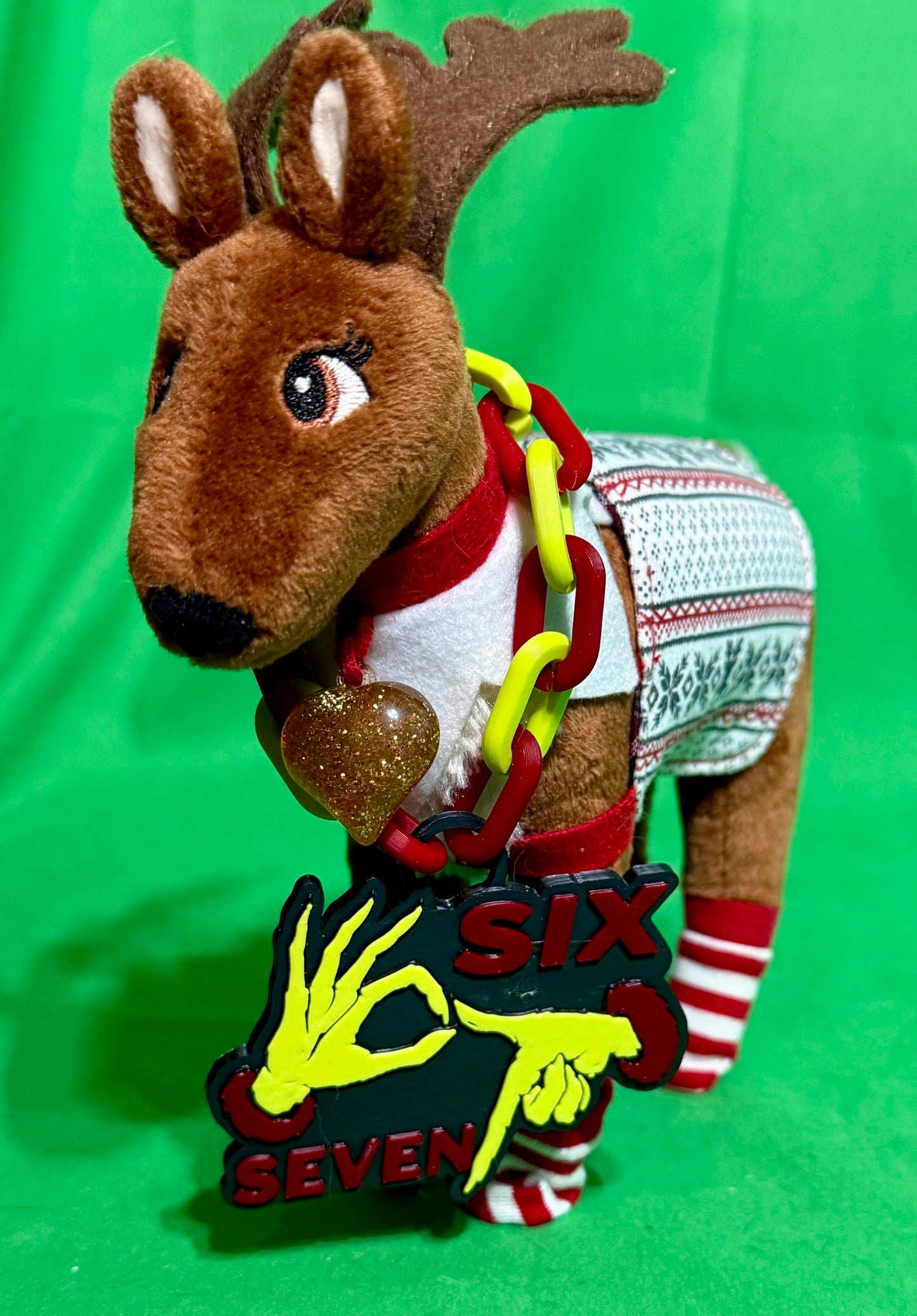 Elf-Sized "67" Statement Chain | Miniature Meme Drip Accessory