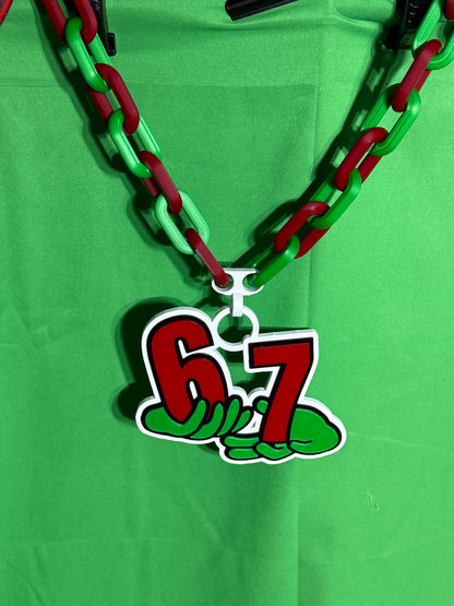 Oversized 67 Statement Chain | 3D Printed Meme Drip