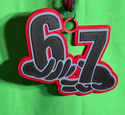 Oversized 67 Statement Chain | 3D Printed Meme Drip