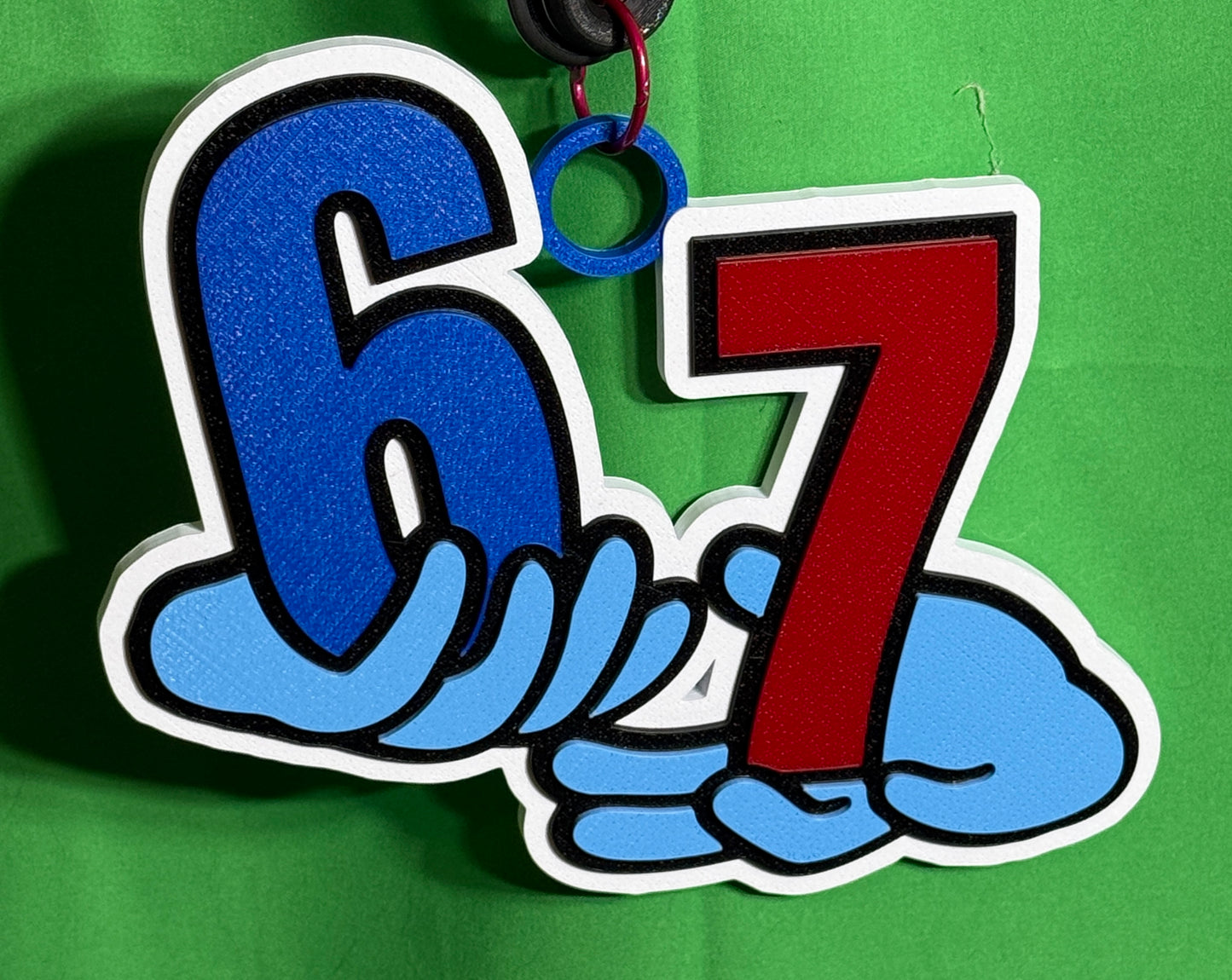 Oversized 67 Statement Chain | 3D Printed Meme Drip