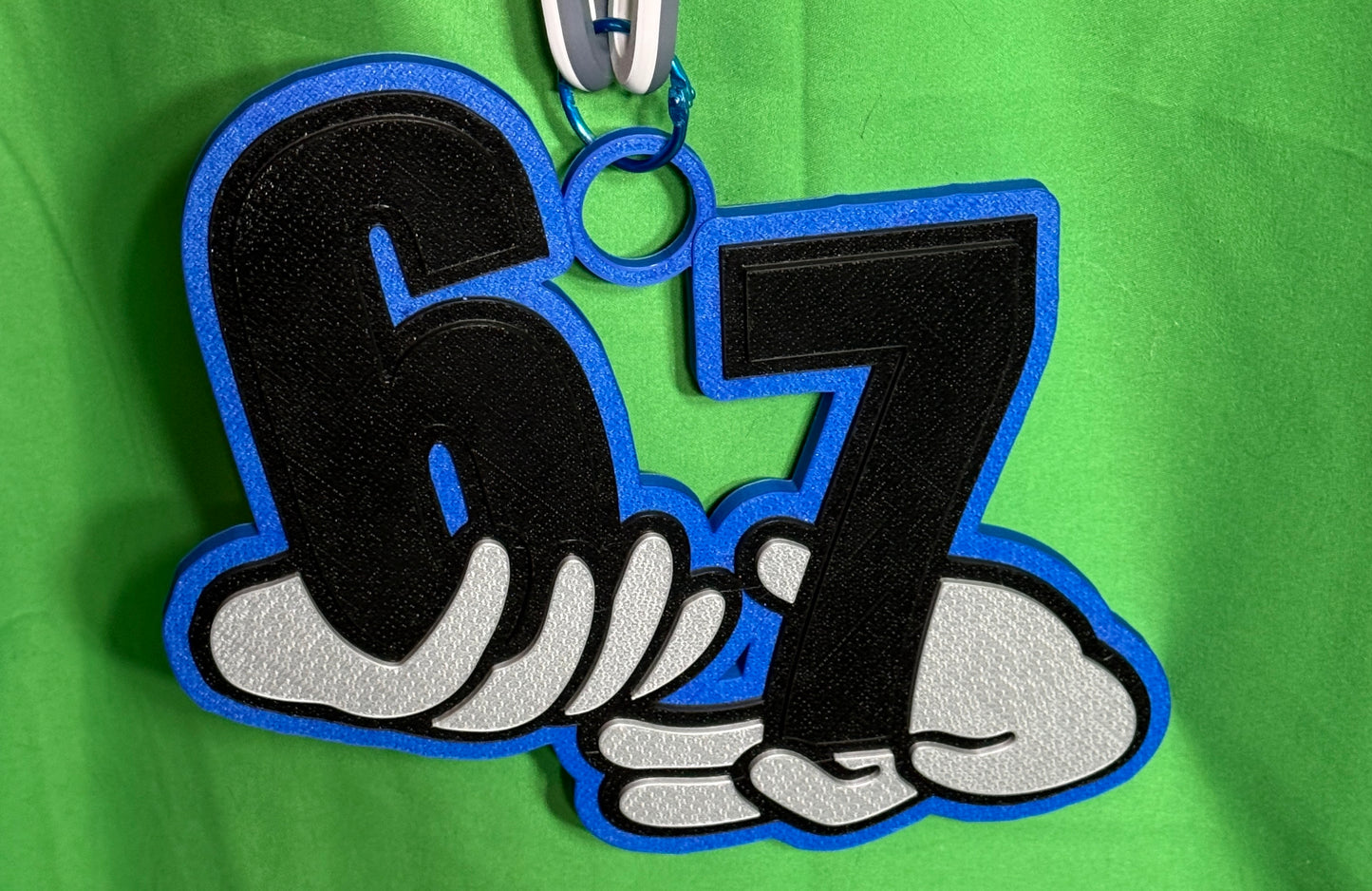 Oversized 67 Statement Chain | 3D Printed Meme Drip