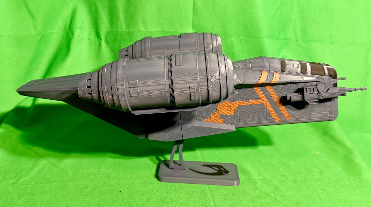 "This is the Way" | Custom 16" Razor Crest with Mudhorn Stand