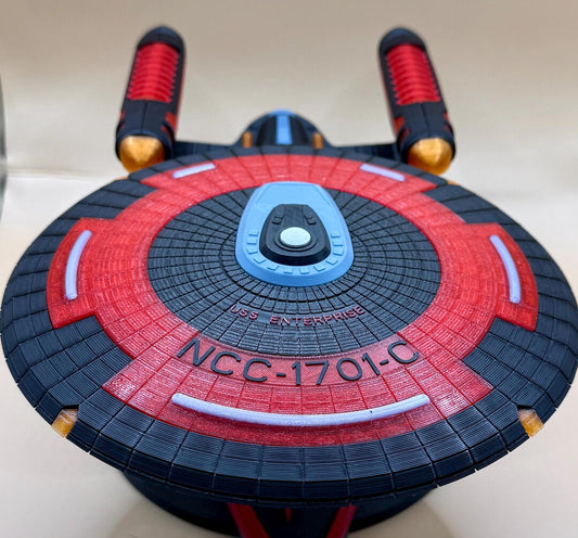 12.5 Inch Black Ambassador-Style Starship Model