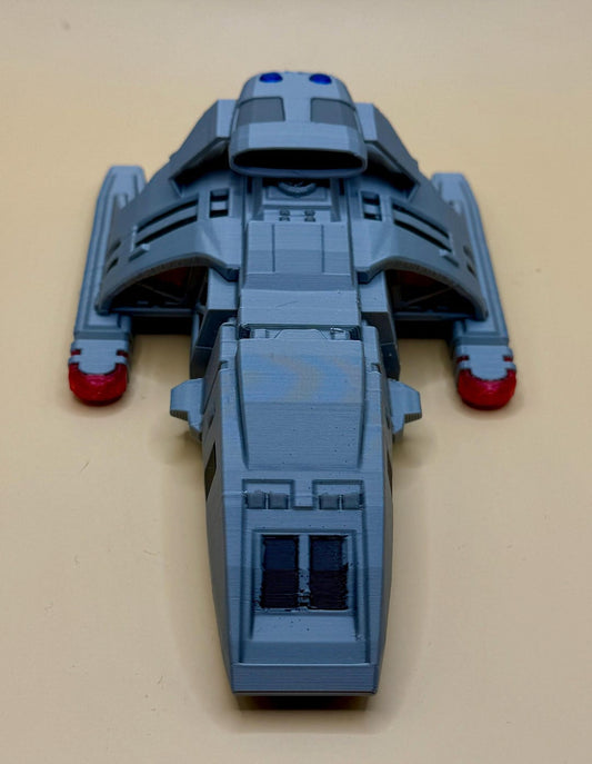 Sci Fi Shuttle Model, 6.75 Inch 3D Printed Runabout