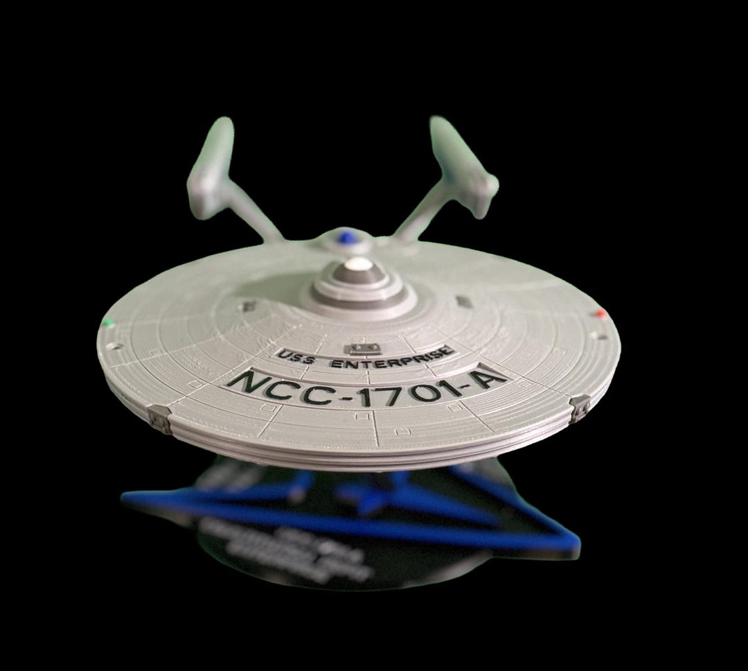 18 Inch White Refit Starship Model