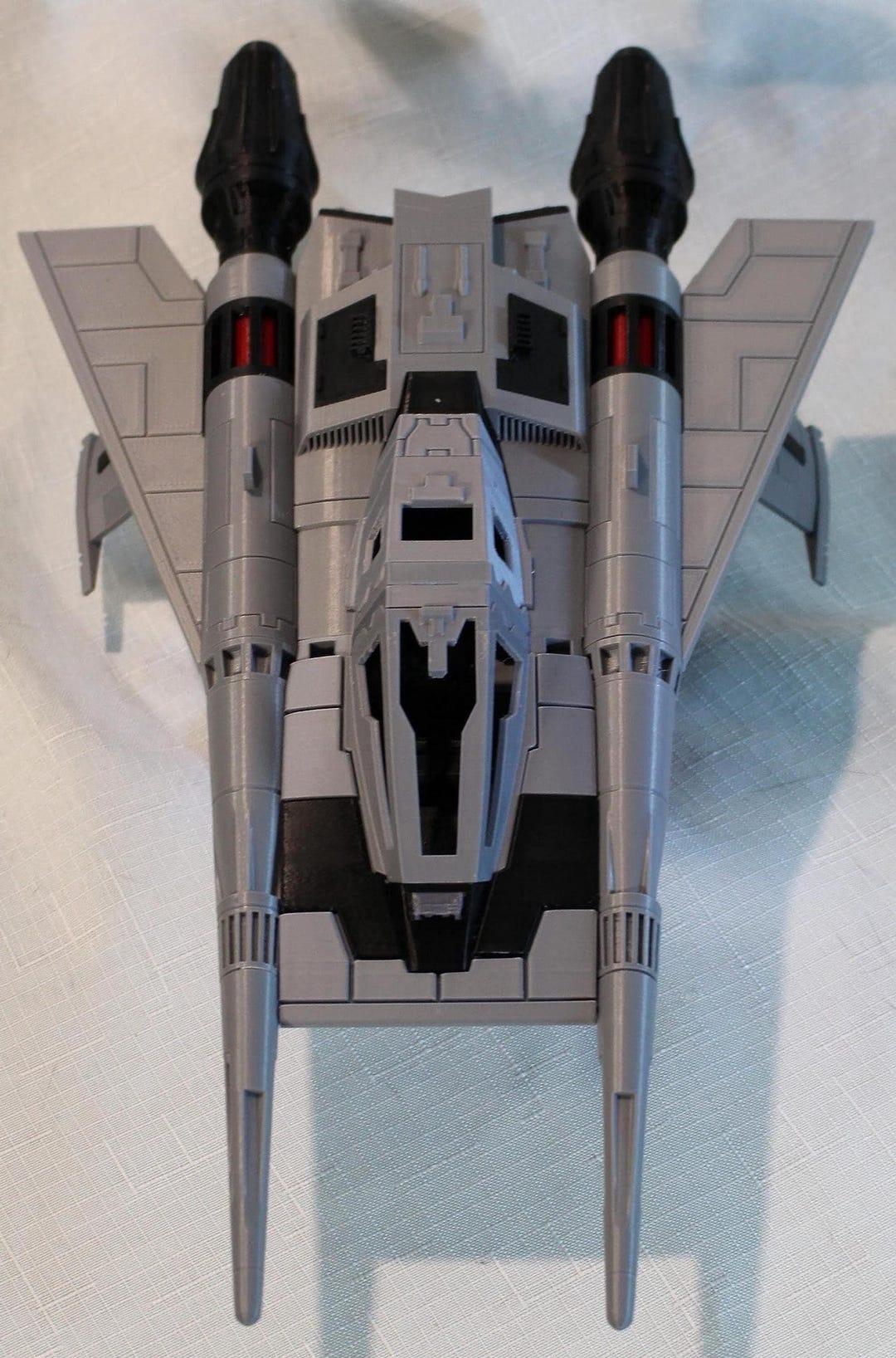 3D Printed Spaceship, Retro Sci-Fi Starfighter Model