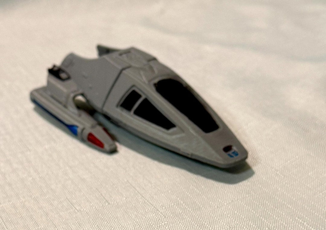 Multicolor 3D Printed Sci Fi Shuttlecraft Model