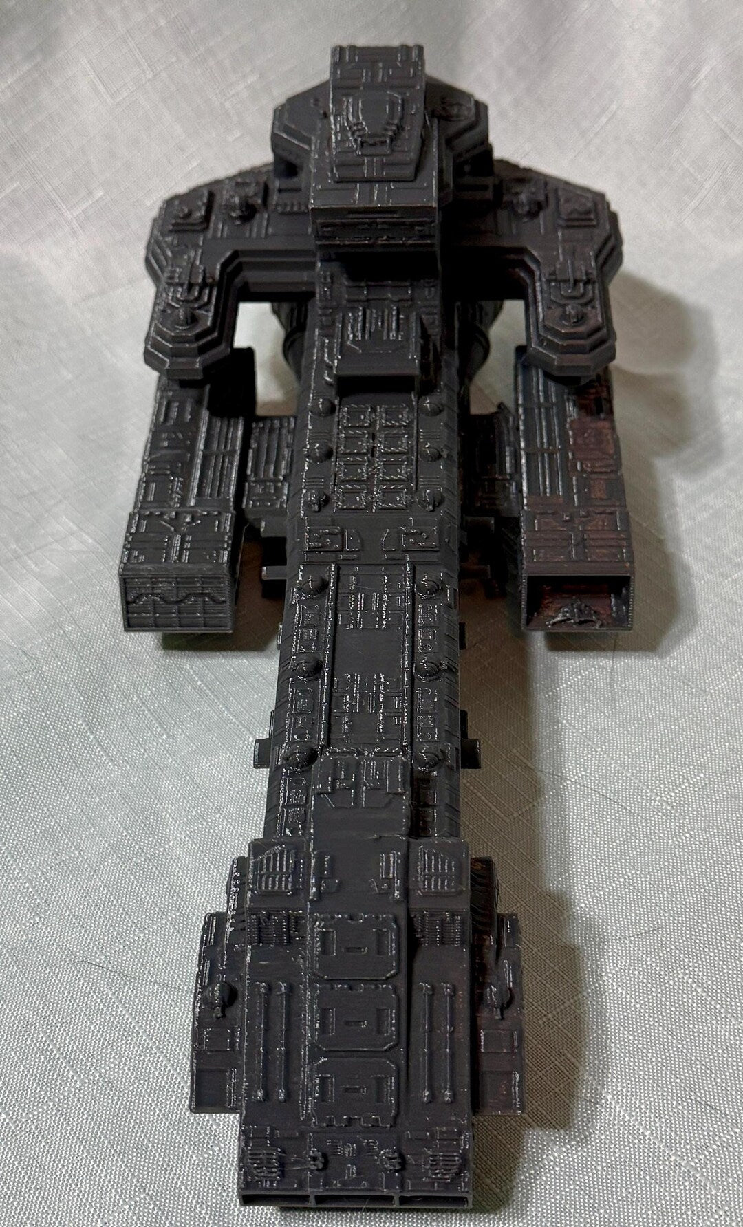 3D Printed Starship Model, Sci-Fi Spaceship Desk Decor