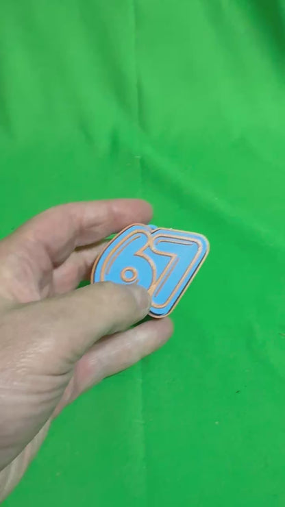 "Lil' 67" Mascot Keychain | 3D Printed Bag Charm